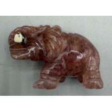 Elephant with Log 1.5 Inch Figurine - Lepidochrosite Elephant with Log 1.5 Inch Figurine - Lepidochrosite