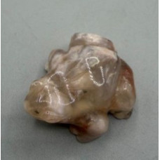Frog Classic 1.5 Inch Figurine - Sakura Agate Frog Classic 1.5 Inch Figurine - Sakura Agate