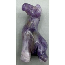 Giraffe Standing 1.5 Inch Figurine - Amethyst Banded