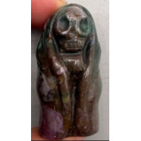 Grim Reaper 1.5 Inch Figurine - Fancy Jasper Grim Reaper 1.5 Inch Figurine - Fancy Jasper