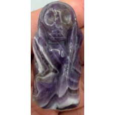 Grim Reaper 1.5 Inch Figurine - Amethyst Grim Reaper 1.5 Inch Figurine - Amethyst