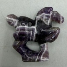 Horse (Mustang) 1.5 Inch Figurine - Amethyst Horse (Mustang) 1.5 Inch Figurine - Amethyst