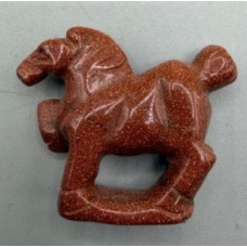 Horse (Mustang) 1.5 Inch Figurine - Goldstone Horse (Mustang) 1.5 Inch Figurine - Goldstone