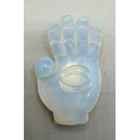 Hamsa 1.5 Inch Figurine - Opalite