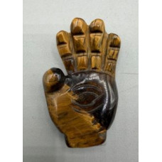 Hamsa 1.5 Inch Figurine - Tiger Eye