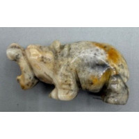 Hippo 1.5 Inch Figurine - Crazy Lace Hippo 1.5 Inch Figurine - Crazy Lace