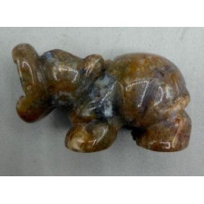 Hippo 1.5 Inch Figurine - Fancy Jasper Hippo 1.5 Inch Figurine - Fancy Jasper
