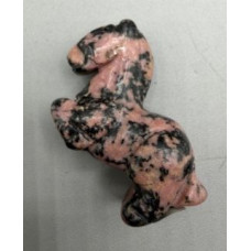 Horse Standing 1.5 Inch Figurine - Rhodonite