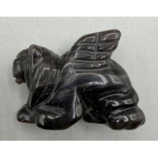 Lion with Wings 1.5 Inch Figurine - Obsidian Lion with Wings 1.5 Inch Figurine - Obsidian