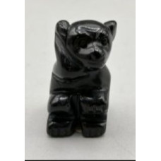 Monkey 1.5 Inch Figurine - Obsidian Monkey 1.5 Inch Figurine - Obsidian