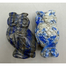 Owl 1.5 Inch Figurine - Lapis Owl 1.5 Inch Figurine - Lapis