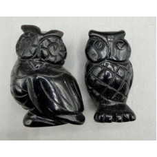 Owl 1.5 Inch Figurine - Obsidian Owl 1.5 Inch Figurine - Obsidian