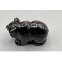 Panda Classic 1.5 Inch Figurine - Silver Obsidian