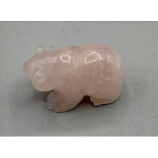 Panda Classic 1.5 Inch Figurine - Rose Quartz Panda Classic 1.5 Inch Figurine - Rose Quartz
