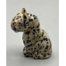 Panther Sitting 1.5 Inch Figurine - Dalmatian Dacite