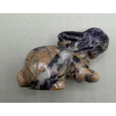 Rabbit (Hands Down) 1.5 Inch Figurine - Sunset Sodalite Rabbit (Hands Down) 1.5 Inch Figurine - Sunset Sodalite