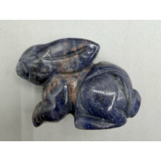 Rabbit (Hands Down) 1.5 Inch Figurine - Sodalite