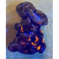 Rabbit (Hands Up) 1.5 Inch Figurine - Yooperlite Rabbit (Hands Up) 1.5 Inch Figurine - Yooperlite