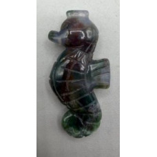 Seahorse 1.5 Inch Figurine - Fancy Jasper Seahorse 1.5 Inch Figurine - Fancy Jasper