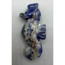 Seahorse 1.5 Inch Figurine - Sodalite Seahorse 1.5 Inch Figurine - Sodalite