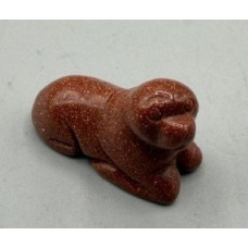 Seal 1.5 Inch Figurine - Goldstone Seal 1.5 Inch Figurine - Goldstone