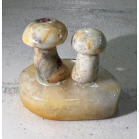 Twin Mushroom 1.5 Inch Figurine - Crazy Lace