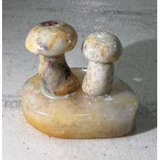Twin Mushroom 1.5 Inch Figurine - Crazy Lace
