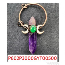 GP Bi-Point Amethyst with bronze color holder (about 3 inch)