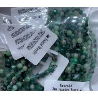 3 mm Faceted Gemstone Stretch Bracelet - 10 pcs pack - Emerald 3 mm Faceted Gemstone Stretch Bracelet - 10 pcs pack - Emerald