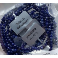 3 mm Faceted Gemstone Stretch Bracelet - 10 pcs pack - Sodalite 3 mm Faceted Gemstone Stretch Bracelet - 10 pcs pack - Sodalite