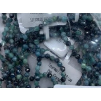 3 mm Faceted Gemstone Stretch Bracelet - 10 pcs pack - Tourmaline Blue 3 mm Faceted Gemstone Stretch Bracelet - 10 pcs pack - Tourmaline Blue