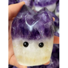 Extra Large Carving - Amethyst-Geode (about 3 x 2 x 1 inches) Extra Large Carving - Amethyst-Geode (about 3 x 2 x 1 inches)