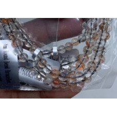 3 - 4 mm Gemstone Round Bead Bracelet - Golden Super Seven - 10 pcs Pack