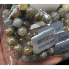 6 mm Gemstone Round Bead Bracelet - 10 pcs Pack - Black Opal