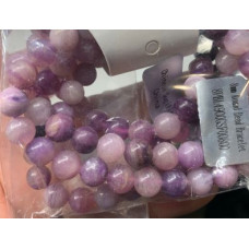 8 mm Gemstone Round Bead Bracelet - 10 pcs pack - Chinese Sugilite