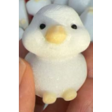 Duck - 1.6 inch Figurine - White Marble Duck - 1.6 inch Figurine - White Marble