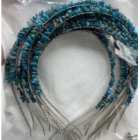 Hair Bands - 10 pcs pack - Apatite Blue