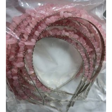 Hair Bands - 10 pcs pack - Rose Quartz
