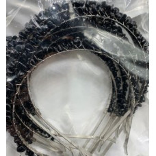 Hair Bands - 10 pcs pack - Black Obsidian