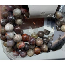6 mm Gemstone Round Bead Bracelet - 10 pcs Pack - Mexican Agate