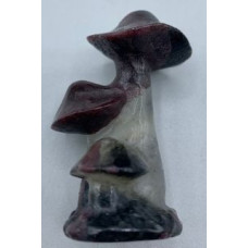 Mushroom (About 2.5 inch H) - Serpentine Mushroom (About 2.5 inch H) - Serpentine