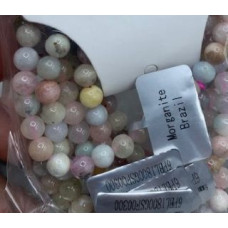 6 mm Gemstone Round Bead Bracelet - 10 pcs pack - Morganite 6 mm Gemstone Round Bead Bracelet - 10 pcs pack - Morganite