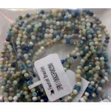 3 mm Faceted Gemstone Stretch Bracelet - 10 pcs pack - K7