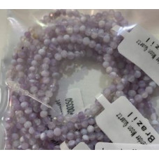 3 mm Faceted Gemstone Stretch Bracelet - 10 pcs pack - Lavender Moon Quartz