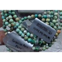 3 - 4 mm Gemstone Round Bead Bracelet - Turquoise Peru - 10 pcs Pack 3 - 4 mm Gemstone Round Bead Bracelet - Turquoise Peru - 10 pcs Pack