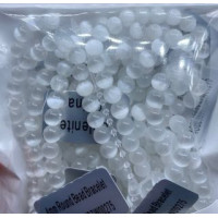 3 - 4 mm Gemstone Round Bead Bracelet - Selenite - 10 pcs Pack