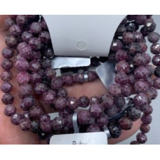 6 mm Gemstone Round Faceted Bracelet - 10 pcs pack - Ruby 6 mm Gemstone Round Faceted Bracelet - 10 pcs pack - Ruby