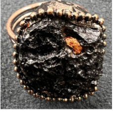 Gemstone Rings - Tektite (about 1 inch) - 10 pcs Pack