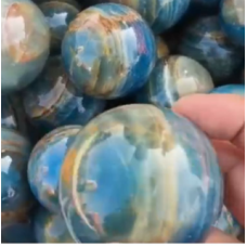 Gemstone Sphere - Blue Onyx (About 2.5 inch)
