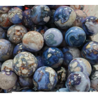 Gemstone Sphere - Blue Sakura Agate (about 2.5 inches)